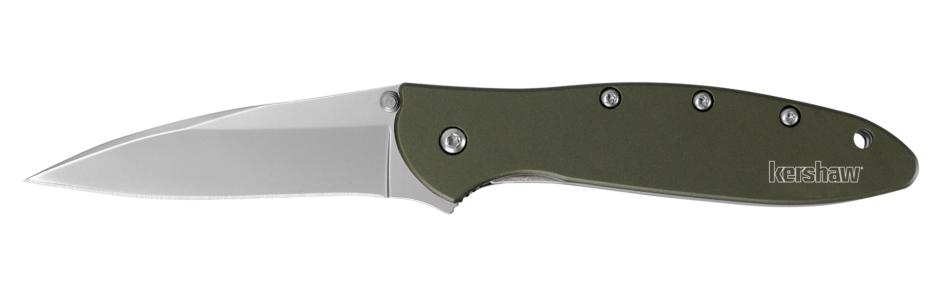 Kershaw Leek - Assisted Opening - Aluminum Handle - OD Green