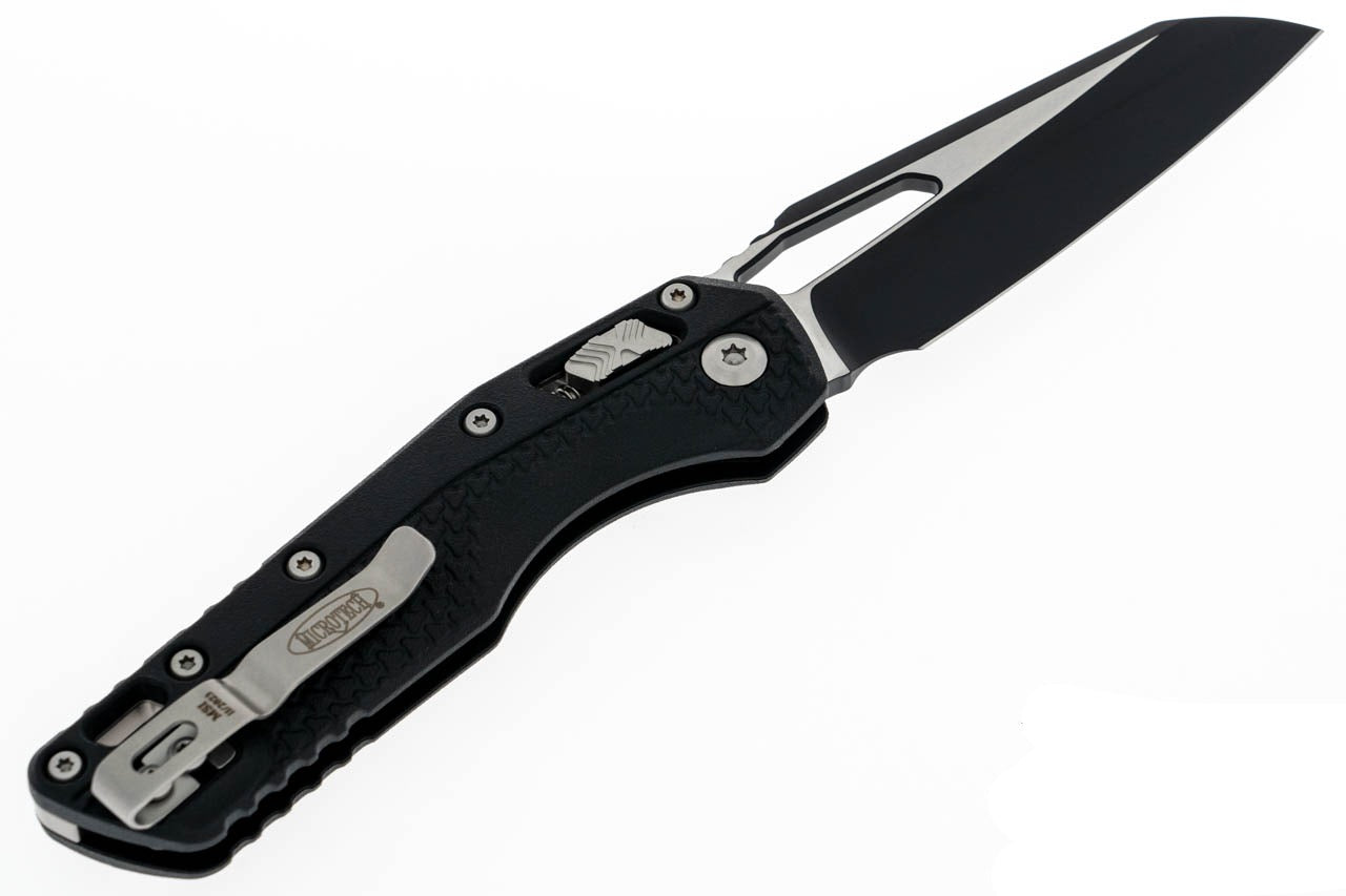 Microtech MSI - Injection Molded Black Handle - Black M390MK Blade - 210T-1PMBK - 0