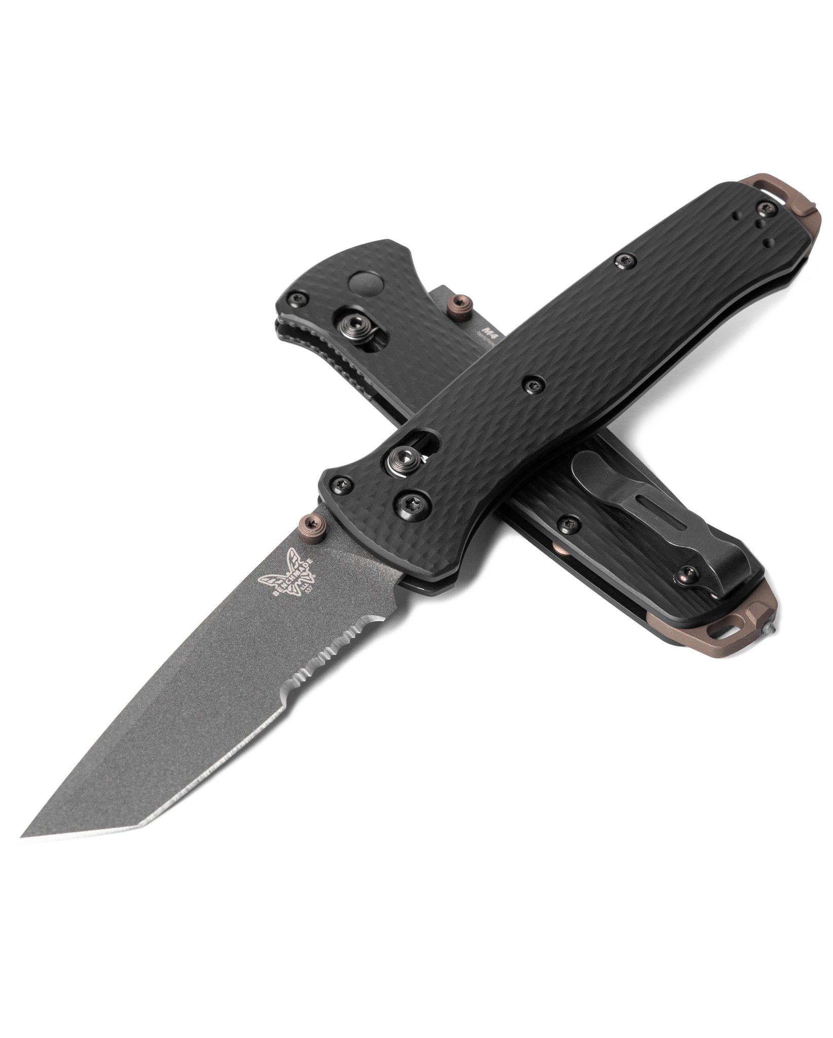 Benchmade Bailout - Serrated M4 Tanto Blade - Black Aluminum Handle - 537SGY-03