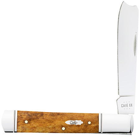 Case Razor Folding Knife - Smooth Antique Bone - 58211