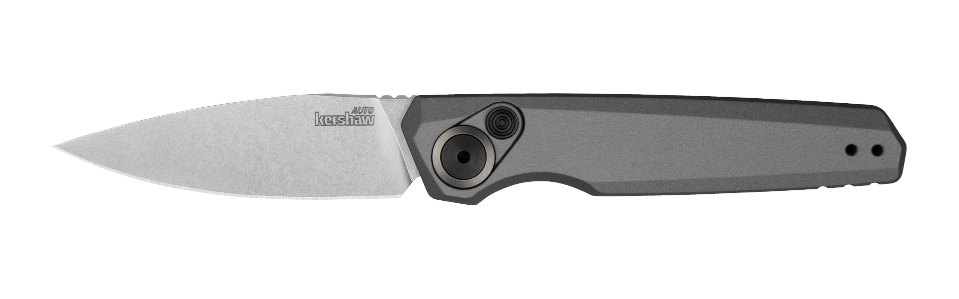 Kershaw Launch 18 - Automatic - Gray Aluminum - Stonewash Blade - 7551