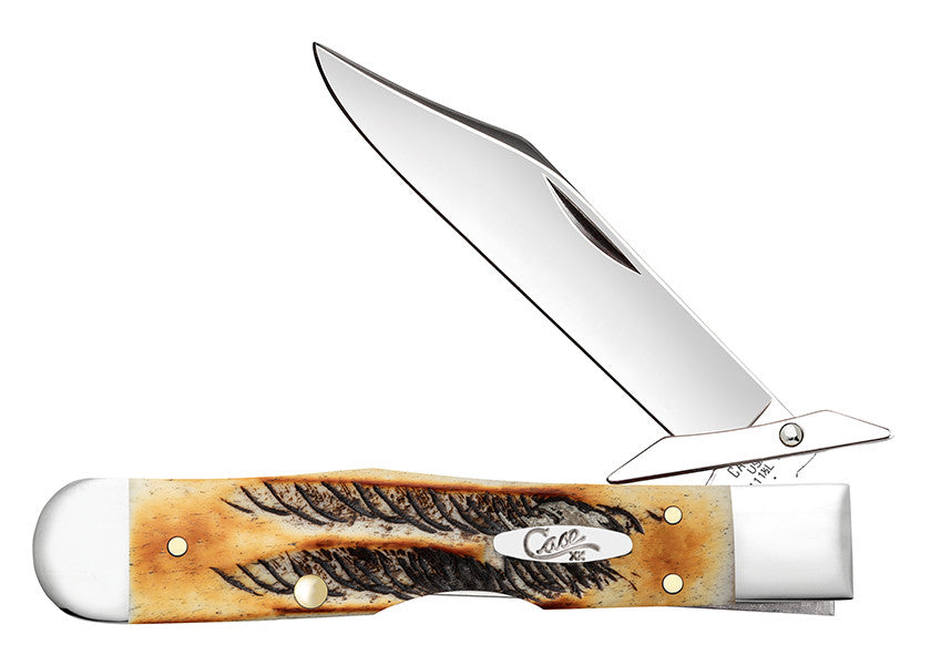 Case XX Cheetah Cub - BoneStag Handles - Tru-Sharp Steel - 65349