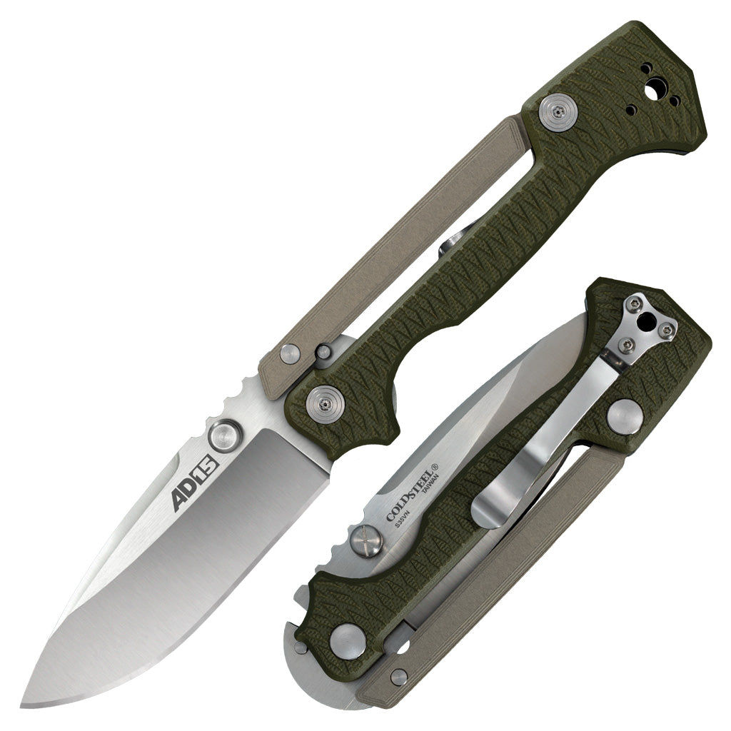 Cold Steel AD-15 - Green G10 Handle - CPM-S35VN Steel - CS-58SQ