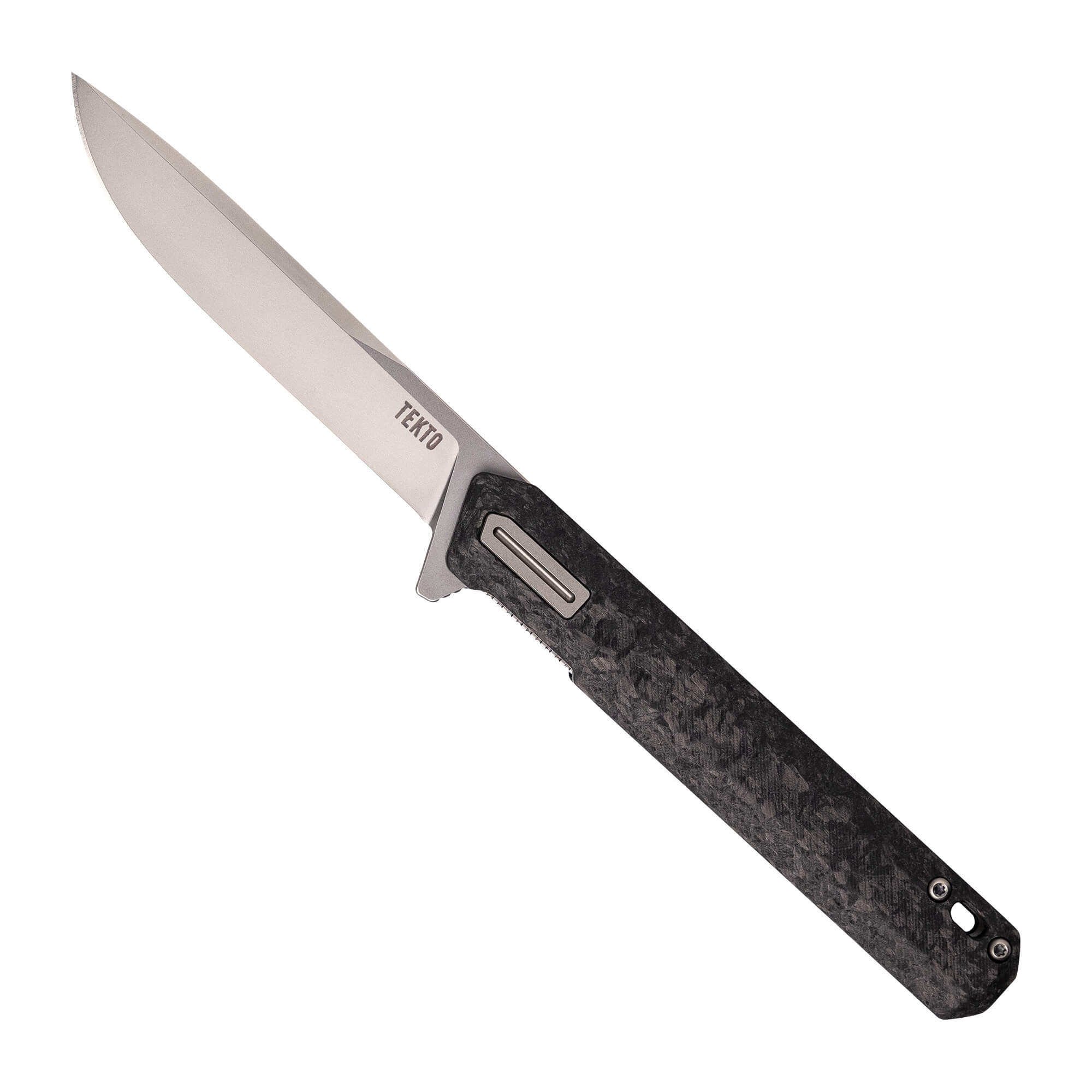 Tekto Knives F2 Bravo - Folding Knife - Forged Carbon Fiber - Satin D2 Steel Blade