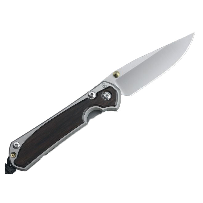 Chris Reeve Knives Large Sebenza 31 - Left Handed - Macassar Ebony Inlay - Drop Point - L31-1117