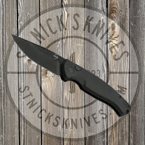 Boker Plus Karakurt AUTO Folding Knife 3.07" 154CM Black Cerakote Blade, Black Aluminum Handles - 01BO363