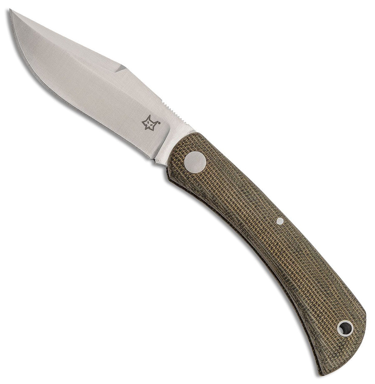 Fox Knives Libar Slip Joint Knife - Green Micarta - 01FX846