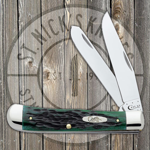 case trapper with fish hook Case Trapper - Pocket Worn - Bermuda Green Bone - Peach Seed Jig 09720