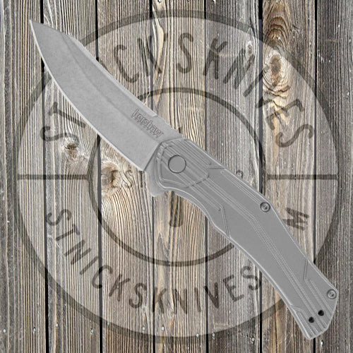 Kershaw - Husker - Assisted Opening - Silver - Upswept Blade - 1380