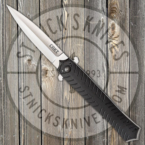 CRKT Xolotl - Liner Lock Knife - Black G-10 Handle - Stainless Blade - 2265