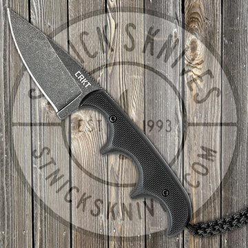 CRKT Folts Minimalist - Drop Point Neck Knife - Black G-10 - 2384K