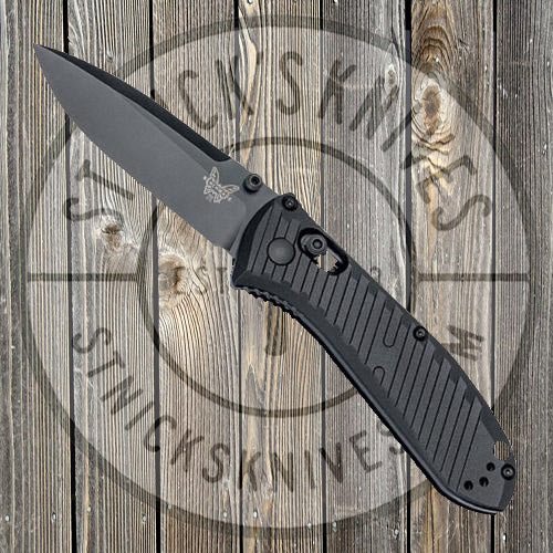 Benchmade - Mini Presidio II - Black Aluminum - Black Blade -  Axis Lock - 575BK