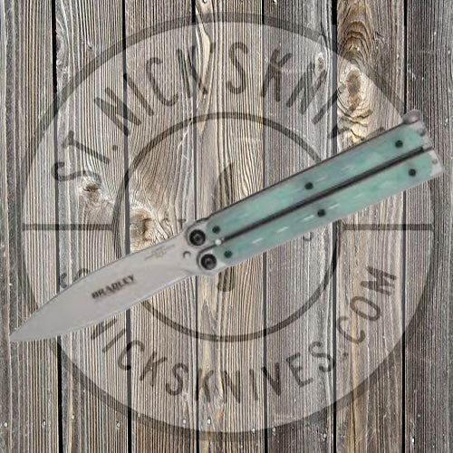 BEAR & SON - Kimura Spear Point Balisong, Natural G10 Handle Scales - BCC907