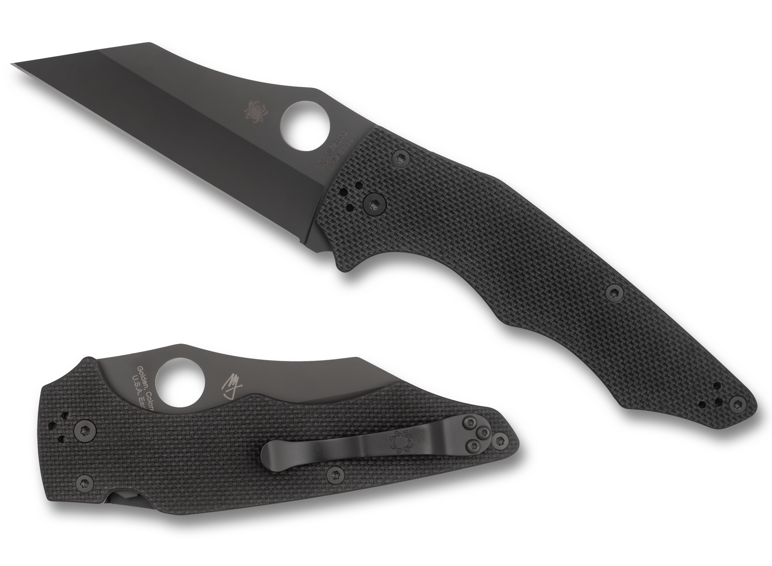Spyderco YoJumbo - DLC S30V Blade - Black G10 - C253GPBBK | St