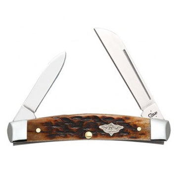 Case - Antique Peachseed Jigged Bone - Medium Congress - 23462