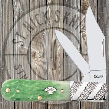 Case - Barlow - Worked Bolster - Emerald Green Bone - Jigged - 53249