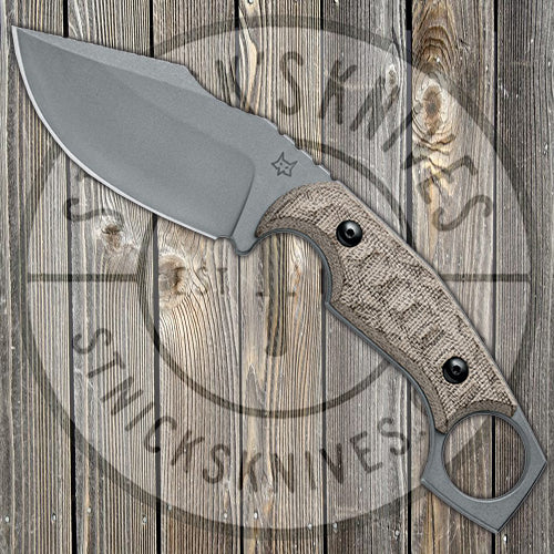 Fox Knives Monkey Thumper - Green Micarta - Fixed Blade - FX-633-MOD