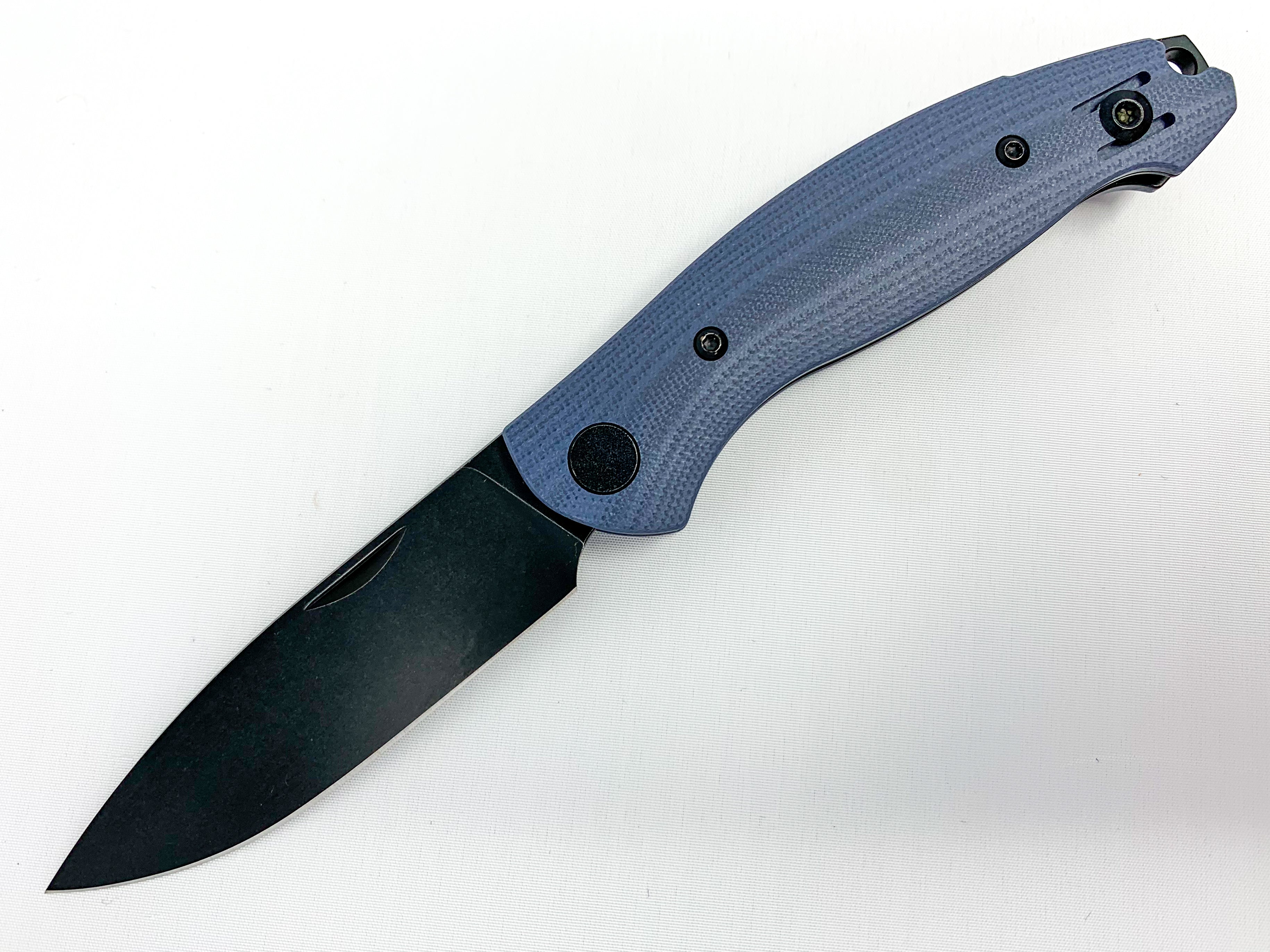 GiantMouse ACE Farley - Slip Joint - Blue G10 - PVD Blade