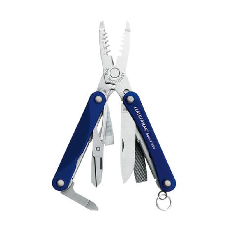 Leatherman - Squirt ES4 - Keychain Electrician's Mini Multi-Tool-  Blue - 831201
