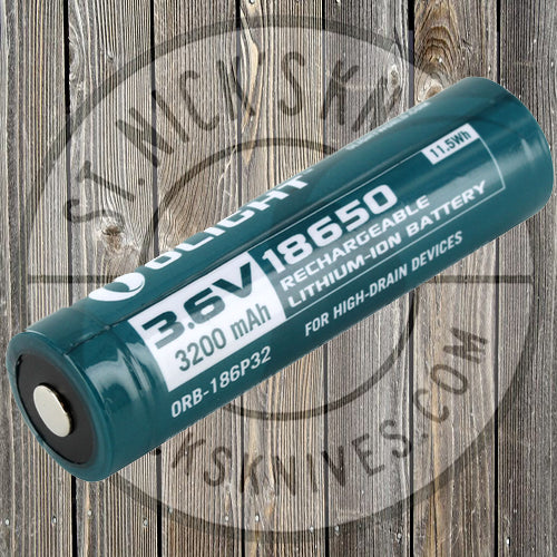 olight flashlight batteries Olight - 18650 Battery 3200MAH - OL-18650-3200-B