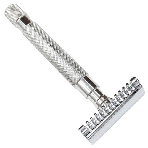 Parker - 68S - Safety Razor w/ Open Comb Head - Stainless Steel - 68S