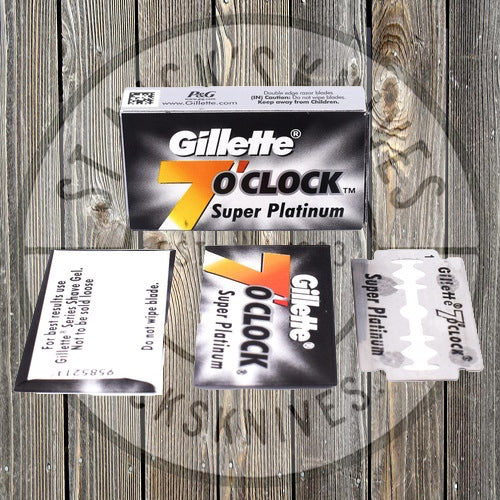 Parker - Gillette 7 O’ Clock - Super Platinum Black - 100 Count - 7OC Black