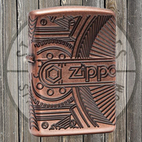 copper gears Zippo - Armor Antique Copper Zippo Gears - 29523