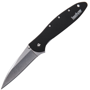 Kershaw Knives - Leek - Stone-Washed - Black - 1660SWBLK