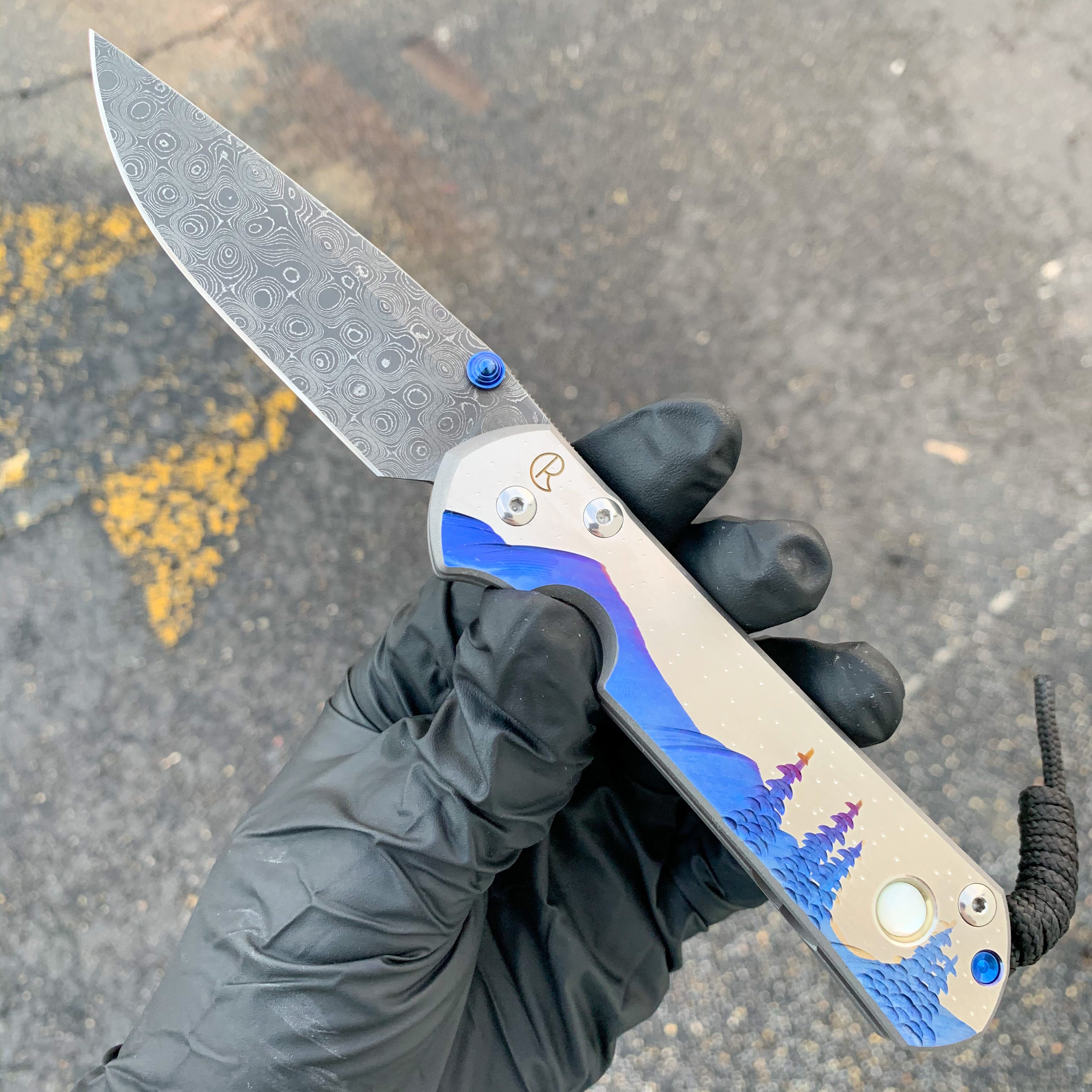 Chris Reeve - Lg Sebenza 31 - Cabochon DP - Solar System - L31
