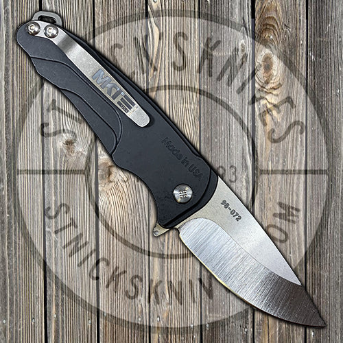Medford - Smooth Criminal - S35VN - Tumbled Finish - Drop Point- Black Anodized Handles - MK039MKT - 0