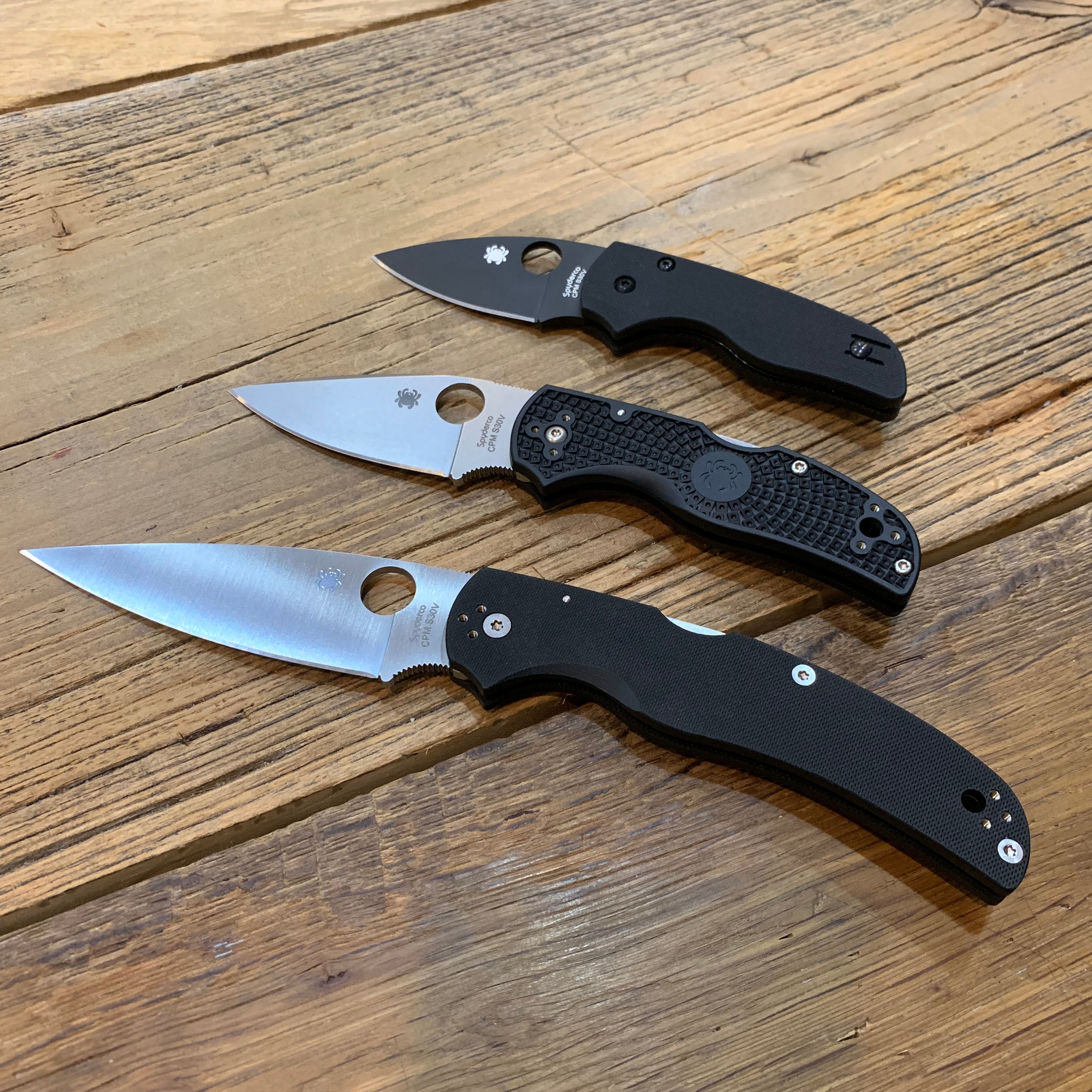 Spyderco Native Chief Spyderco Lil' Native Spyderco Native 5 CPM-S30V - St. Nick's Knives