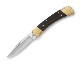 Buck 110 Folding Hunter - Ebony Wood Handles - 420HC Blade - 9210 - SNK/WTO - Home Office
