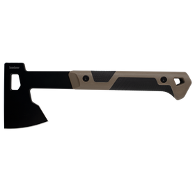 Deschutes Camp Axe - Tan GFN and Rubber Handles - GFN Sheath - 3Cr13 Steel - 1075X - SNK/WTO - Home Office