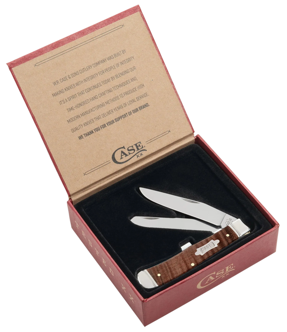 Case Trapper Gift Set - Brown Curly Maple - Tru-Sharp - 10849