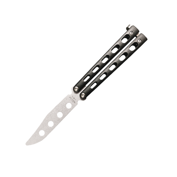 Bear & Son 113BTR Butterfly Trainer - Black Zinc - 440 Steel