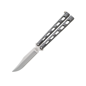 Bear & Son 114 Butterfly Knife - Silver Vein - Stainless Steel - SNK/WTO - Home Office