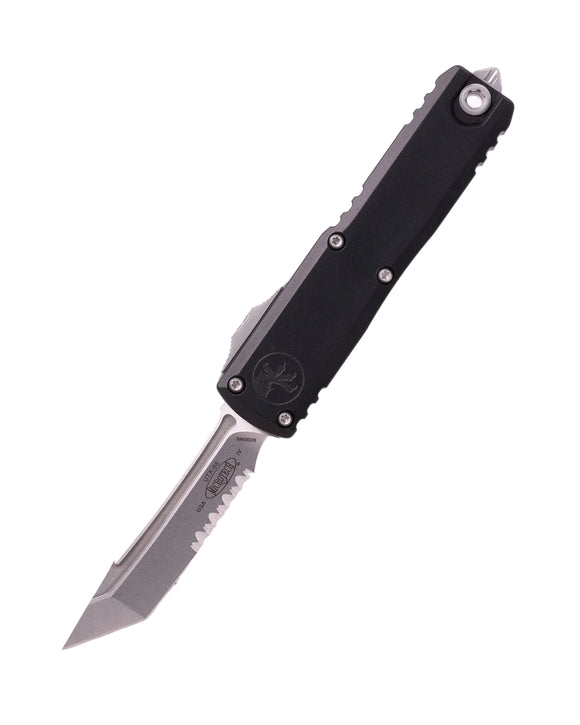 Microtech UTX-85 Gen IV T/E Serrated - Black - 12334-11