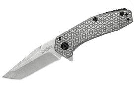 Kershaw Cathode - Stainless Handles - Stonewashed Tanto Blade - 1324