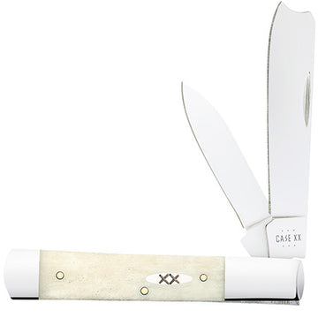 Case Razor Folding Knife - Natural Smooth Bone - 13316