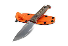 Benchmade Saddle Mountain Hunter - Richlite/Orange G10 Handle - CPM-S90V - Fixed Blade - 15002-1