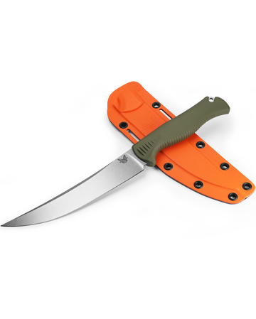 Benchmade Meatcrafter - OD Green Santoprene Handle - CPM-154 - Fixed Blade - 15500-4