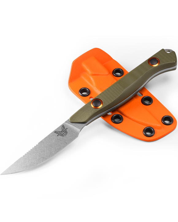 Benchmade Flyway - CPM-S90V - OD Green G10 Handle - Fixed Blade - 15700-01