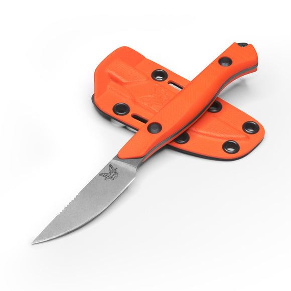 Benchmade Flyway - CPM-154 - Orange G10 Handle - Fixed Blade - 15700