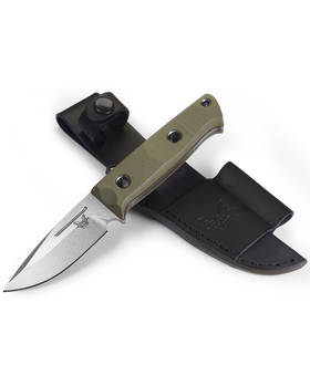 Benchmade Mini Bushcrafter - CPM-S30V Blade - OD Green G10 Handle - 165-1