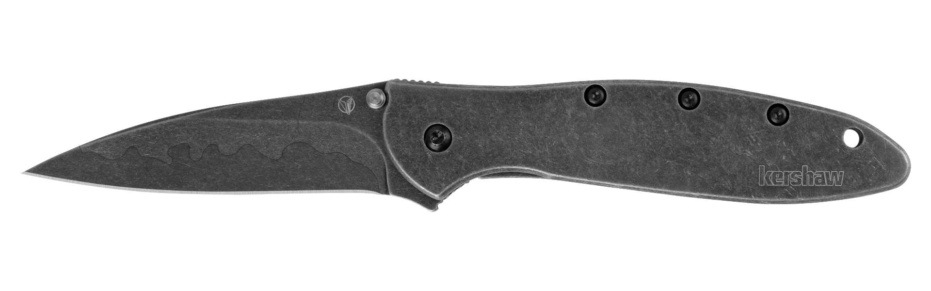 Kershaw Leek - Assisted Opening - Stainless Handle - Composite Blade - Blackwash Finish - 1660CBBW