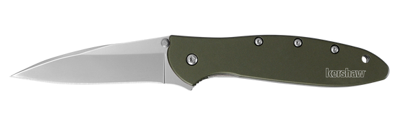 Kershaw Leek - Assisted Opening - Aluminum Handle - OD Green - 1660OL