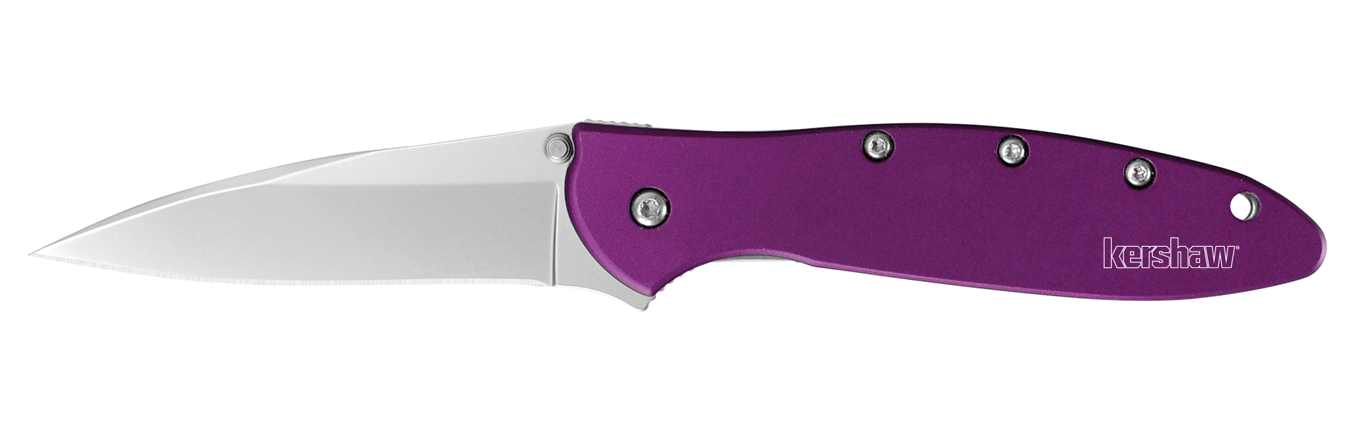 Kershaw Leek - Assisted Opening - Aluminum Handle - Purple - 1660PUR