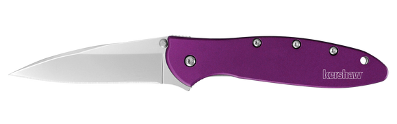 Kershaw Leek - Assisted Opening - Aluminum Handle - Purple - 1660PUR