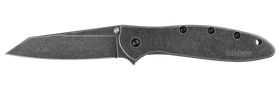 Kershaw Random Leek - Assisted Opening - Stainless Handle - Blackwash Finish - 1660RBW
