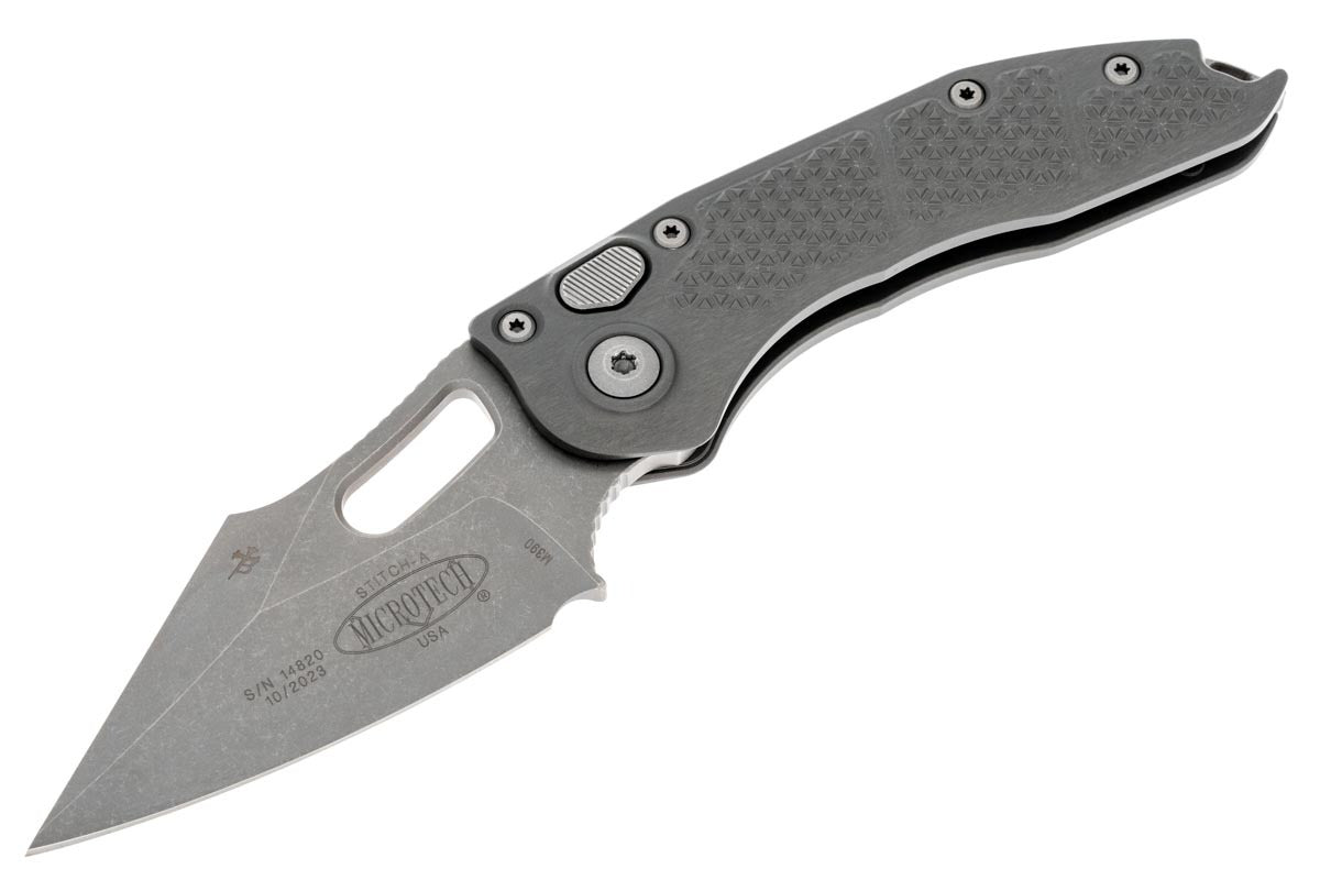 Microtech Stitch Automatic - Apocalyptic Handle & Blade - 169-10APNC